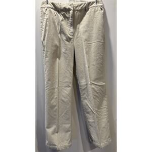 Talbots Petite Beige Stretch Curdoroy Pants Size 8